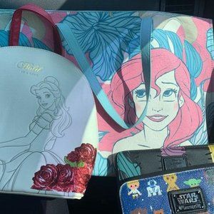 Loungefly Purse, Tote, + 2 wallets